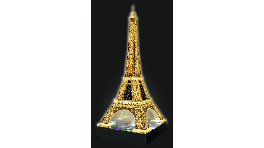 Ravensburger Puzzle - 3D-Puzzle - Eiffelturm bei Nacht, 216 Teile