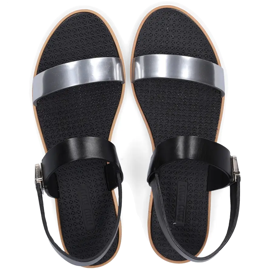 Miu Miu - Sandalen Kalbsleder - schwarz