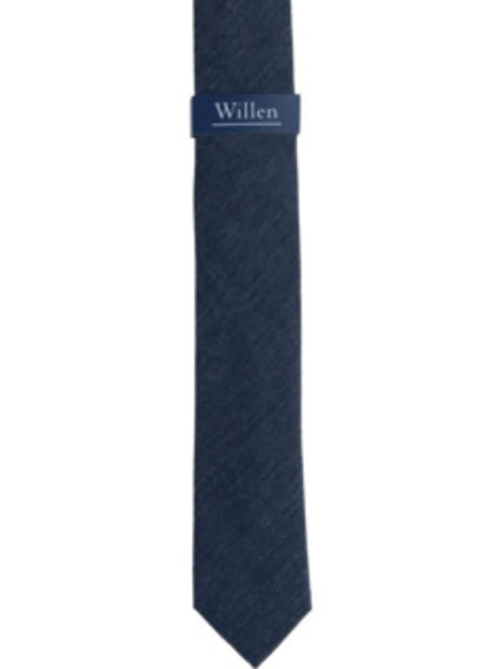Willen Breite Krawatte für Herren in marineblau in blau günstig kaufen onesize