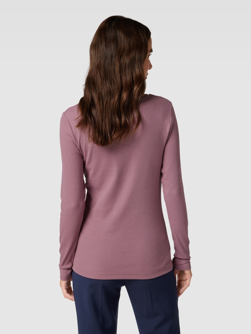 Longsleeve mit Rundhalsausschnitt in mauve
