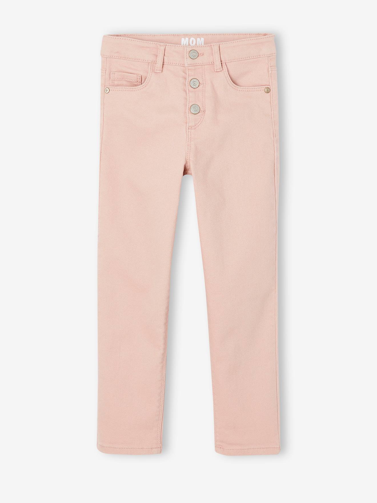 Pantalon Mom MorphologiK Tour de hanches MEDIUM fille pêche
