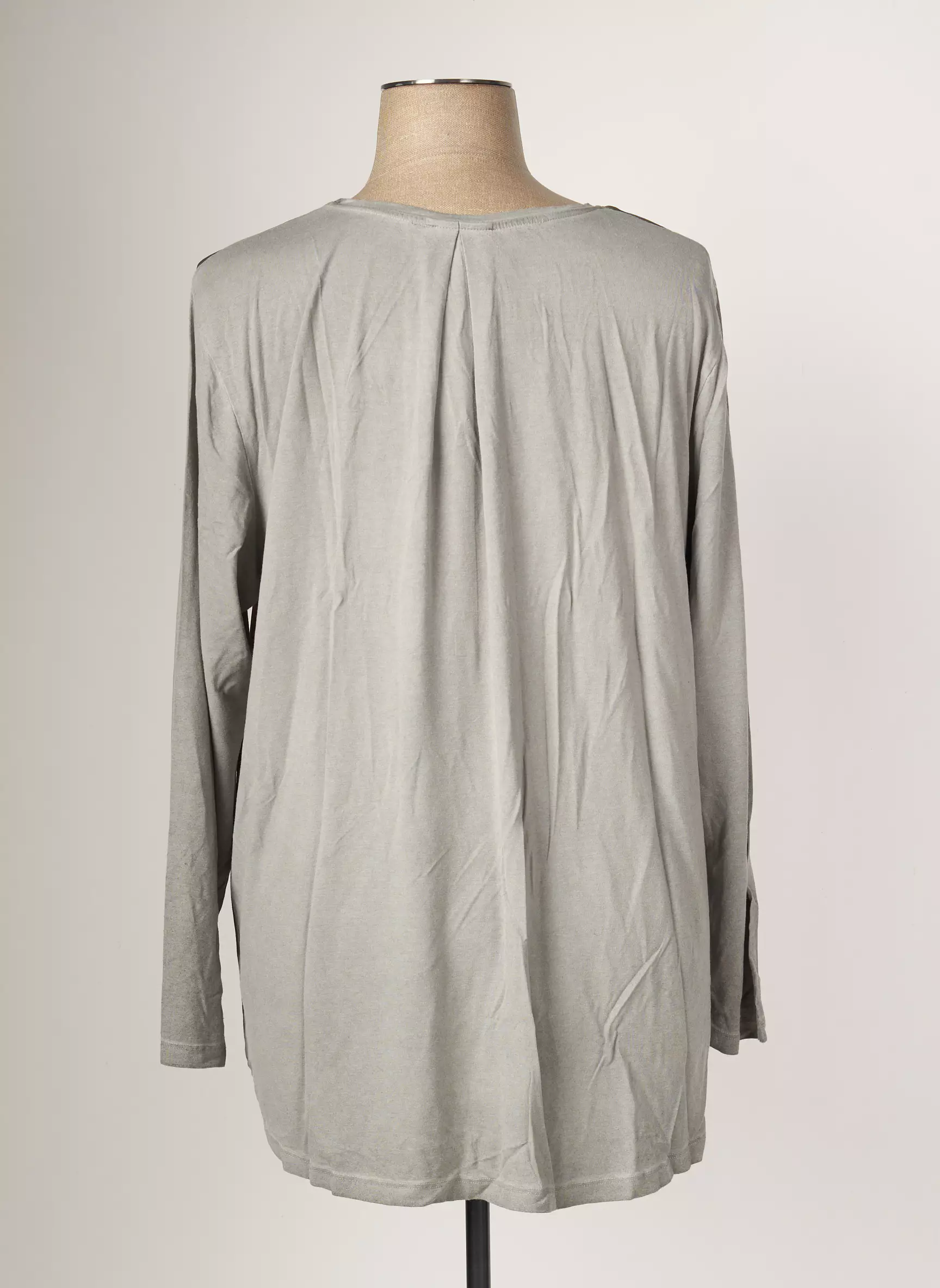 Leah Curve Tshirts Femme couleur gris