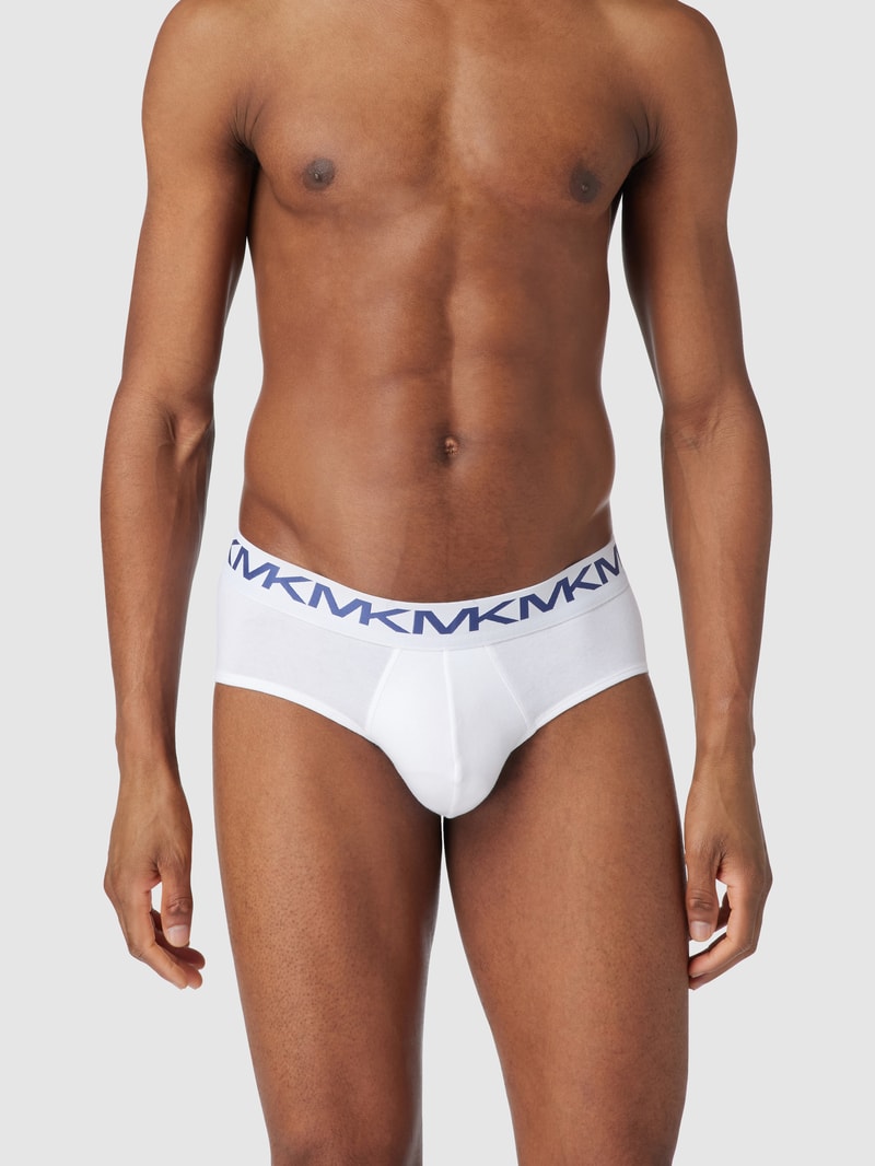 Slip mit Label-Schriftzug in weiß