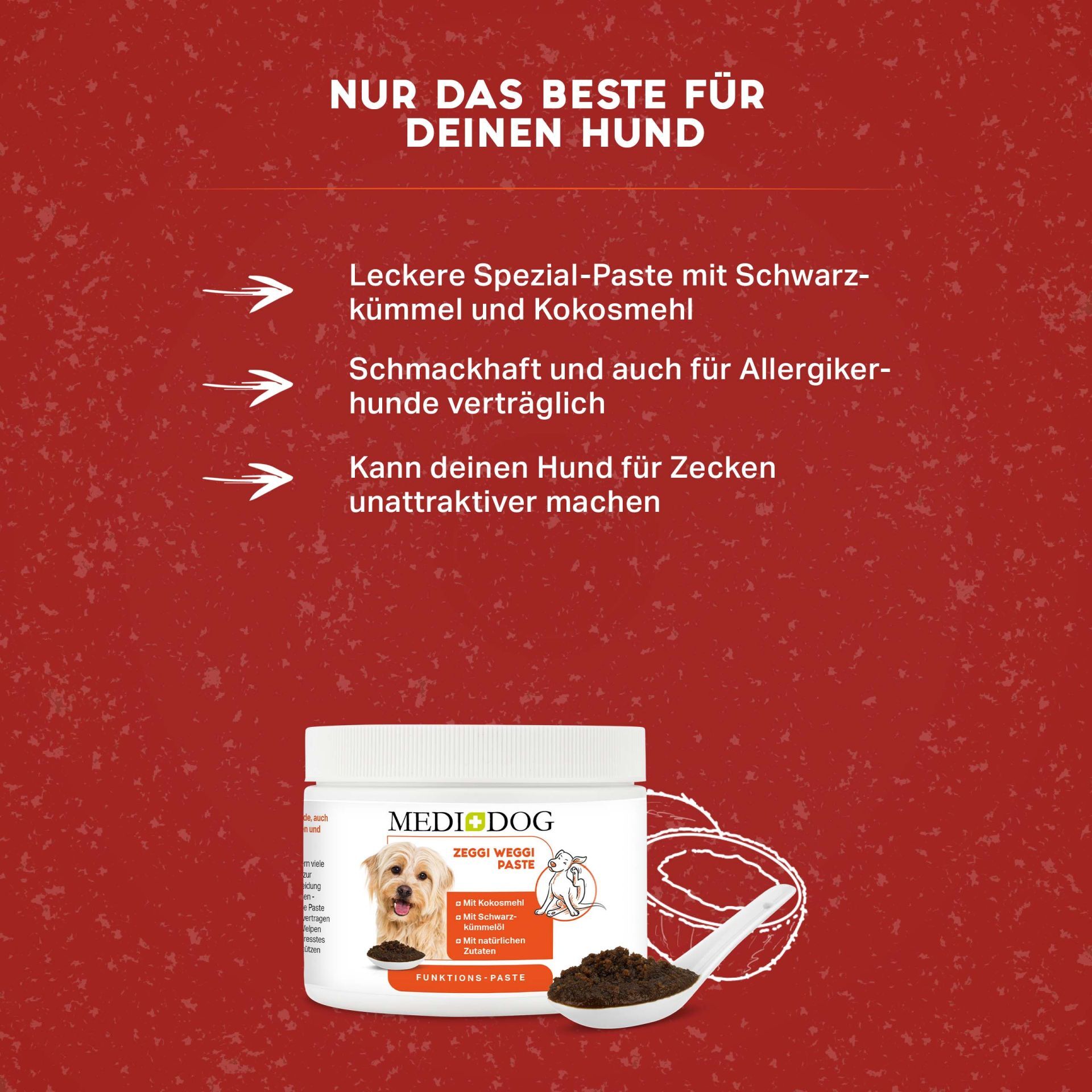 MediDog Ergänzungsfutter & Aufzucht MediDog Zeggi Weggi Paste