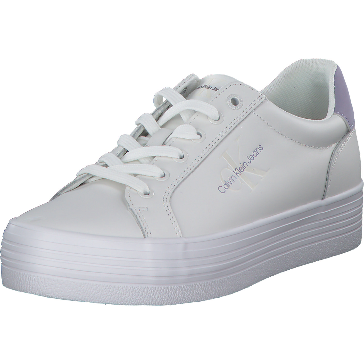 Calvin Klein YW0YW01223, Schnürschuhe, Damen, white/lavendel