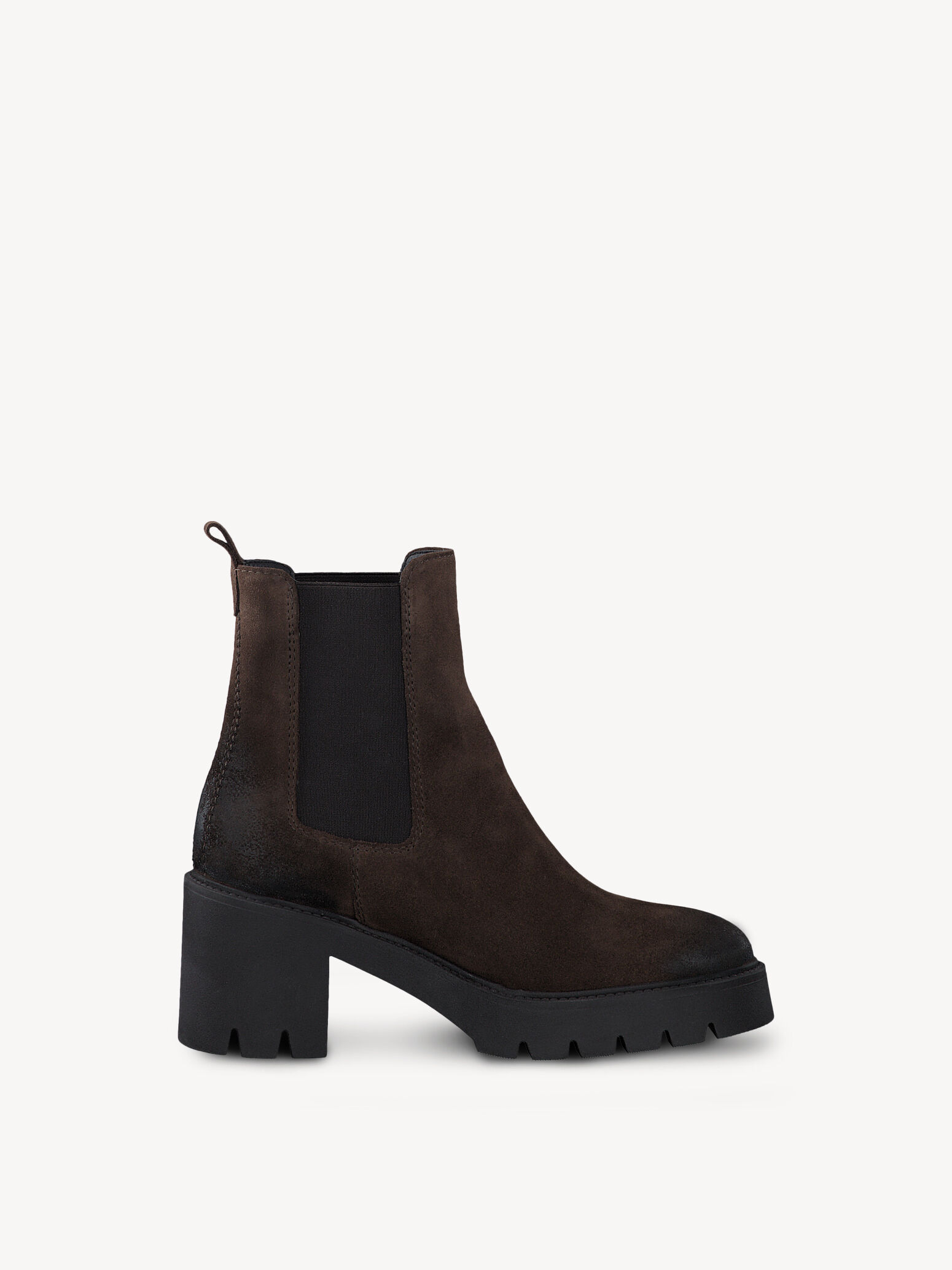 Bottine Chelsea en cuir - marron