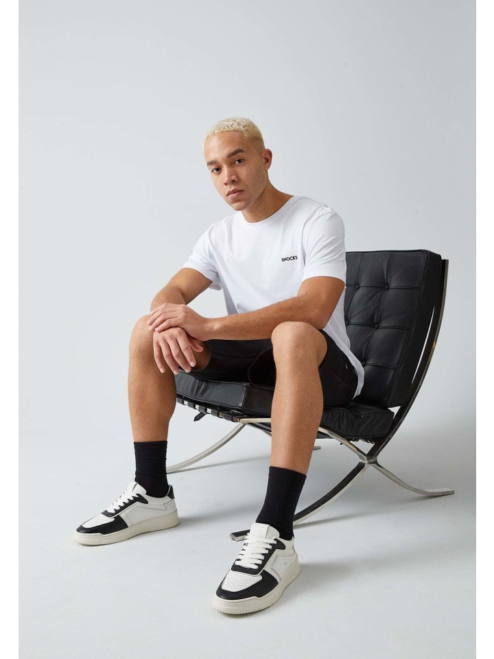 SNOCKS Tennissocken aus Bio-Baumwolle 4 Paar in Schwarz günstig kaufen