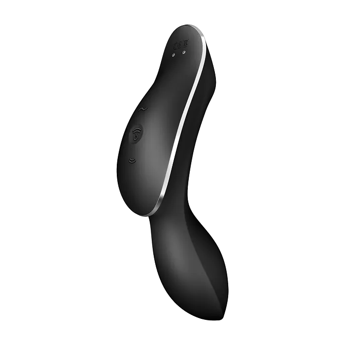 „Satisfyer Curvy Massager TrinityBlack“ intymios higienos masažuoklis