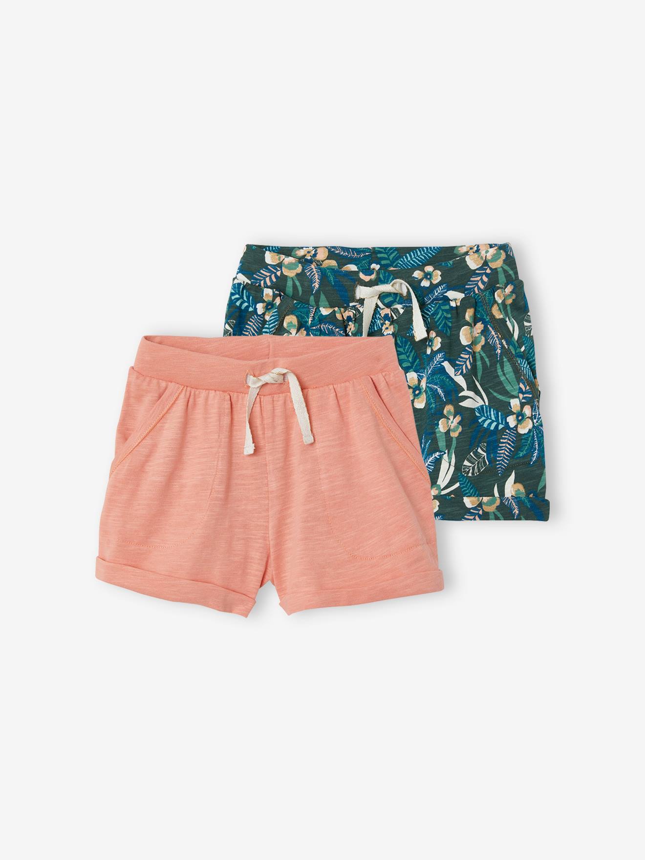 Vertbaudet 2er-Pack Mädchen Shorts Oeko-Tex - pack rosa