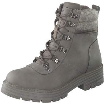 Tom Tailor Schnür Boots in grau