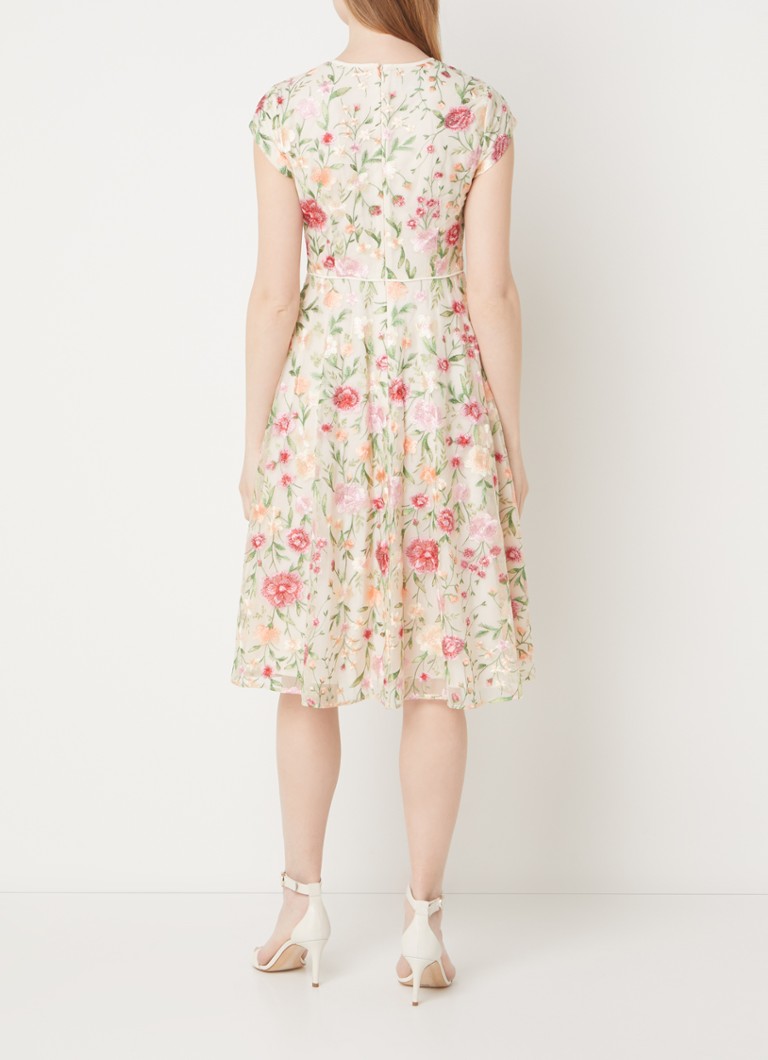 Abito midi Tia di Hobbs con ricami floreali.