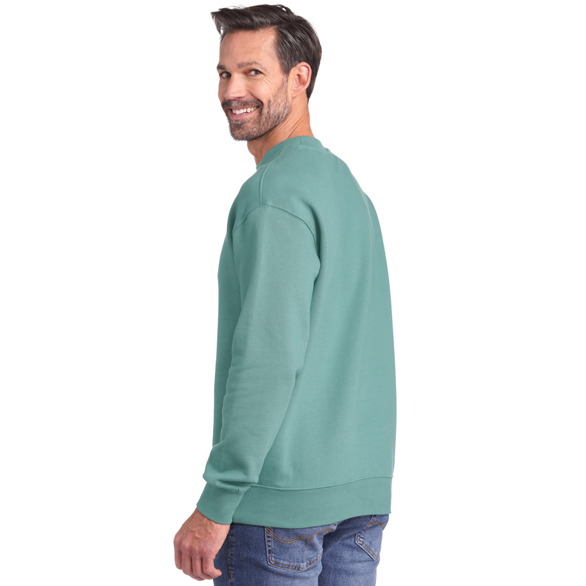 Herren Sweatshirt mit Rundhalsausschnitt