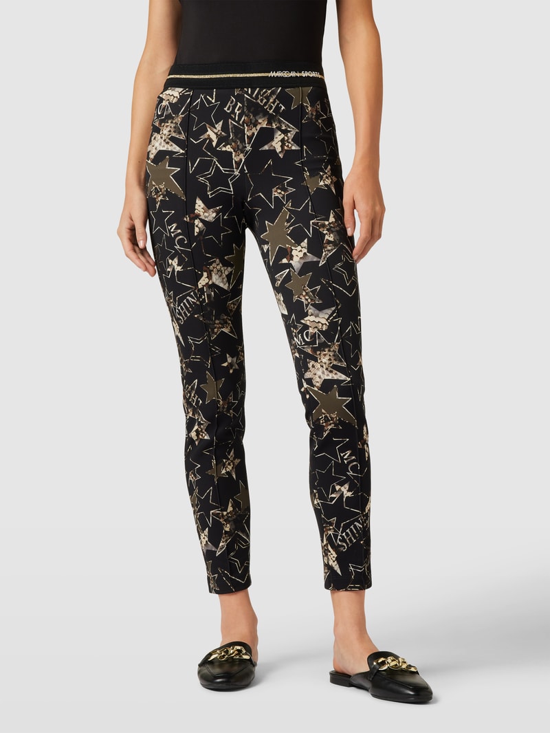 Slim Fit Hose mit elastischem Bund in khaki