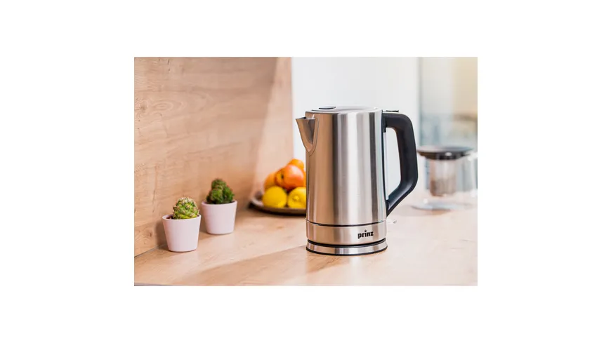 PRINZ Wasserkocher Edelstahl PZ-EWK1 silber