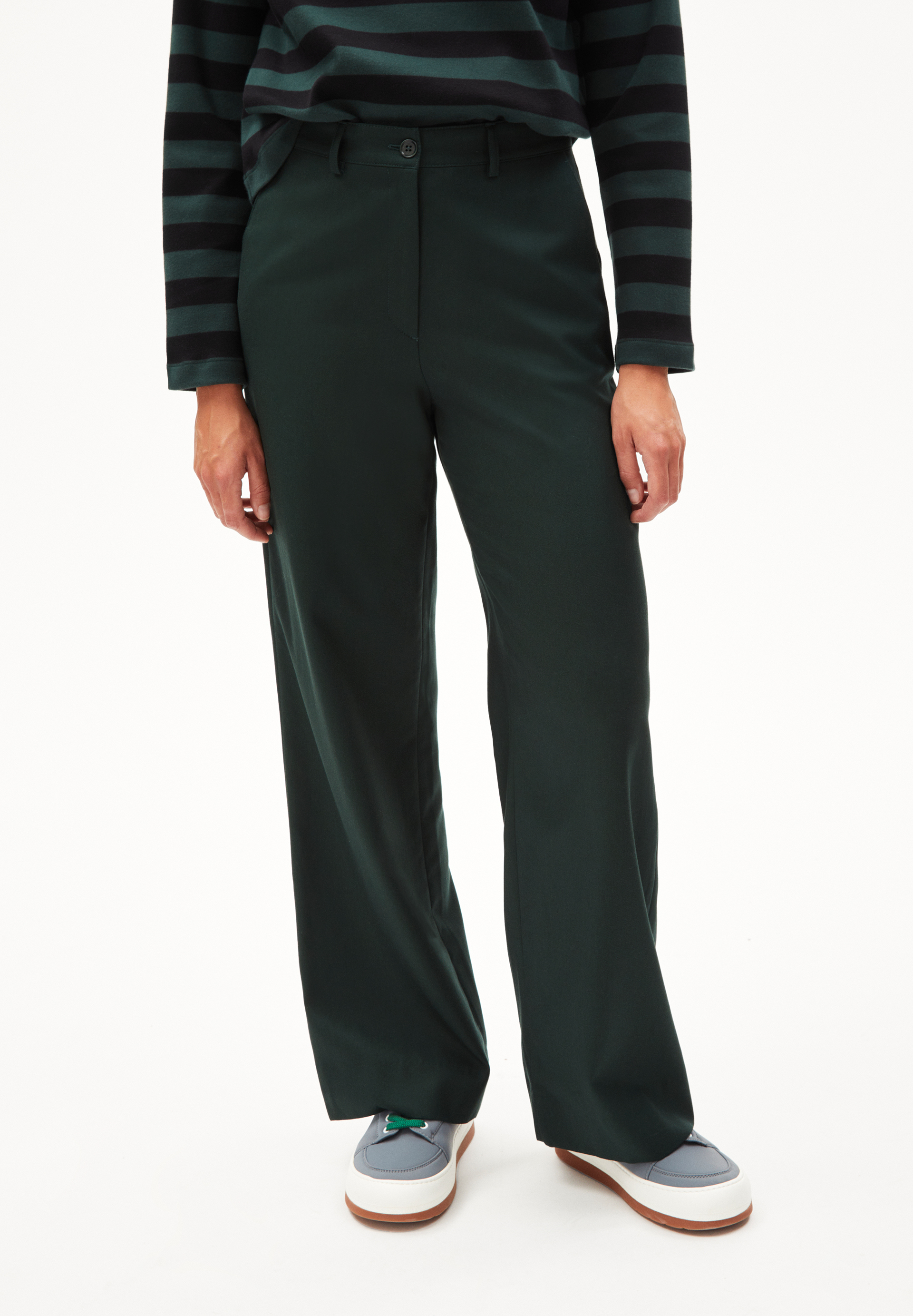 Hose Regular Fit aus Bio-Baumwoll Mix