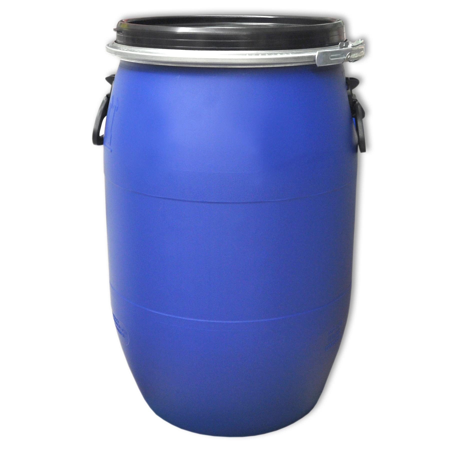 Plasteo Regentonne 60 Liter Weithalsfass mit Spannverschluss, IKG Gütezeichen