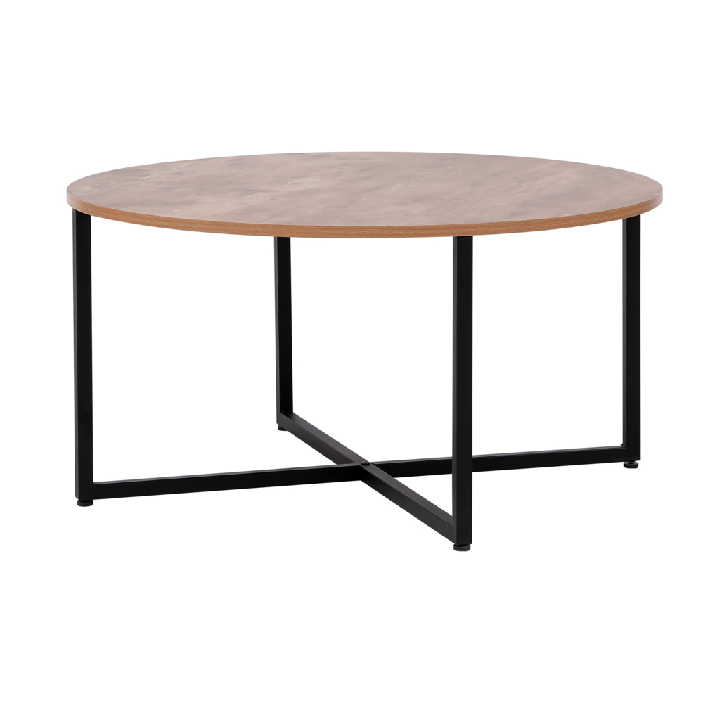 Happy Home Happy Home runder Couchtisch Beistelltisch HWT50-HOL Holzoptik