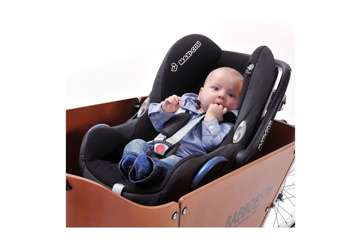 Babboe Maxi-Cosi-Halterung fu00fcr Lastenru00e4der