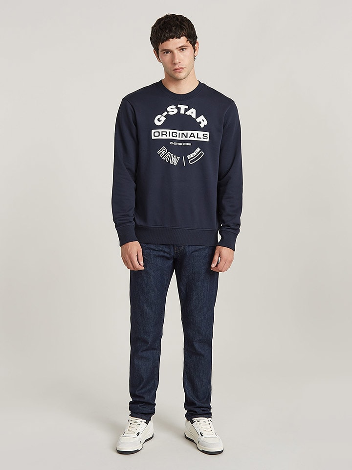 G-Star Sweatshirt in Dunkelblau günstig kaufen