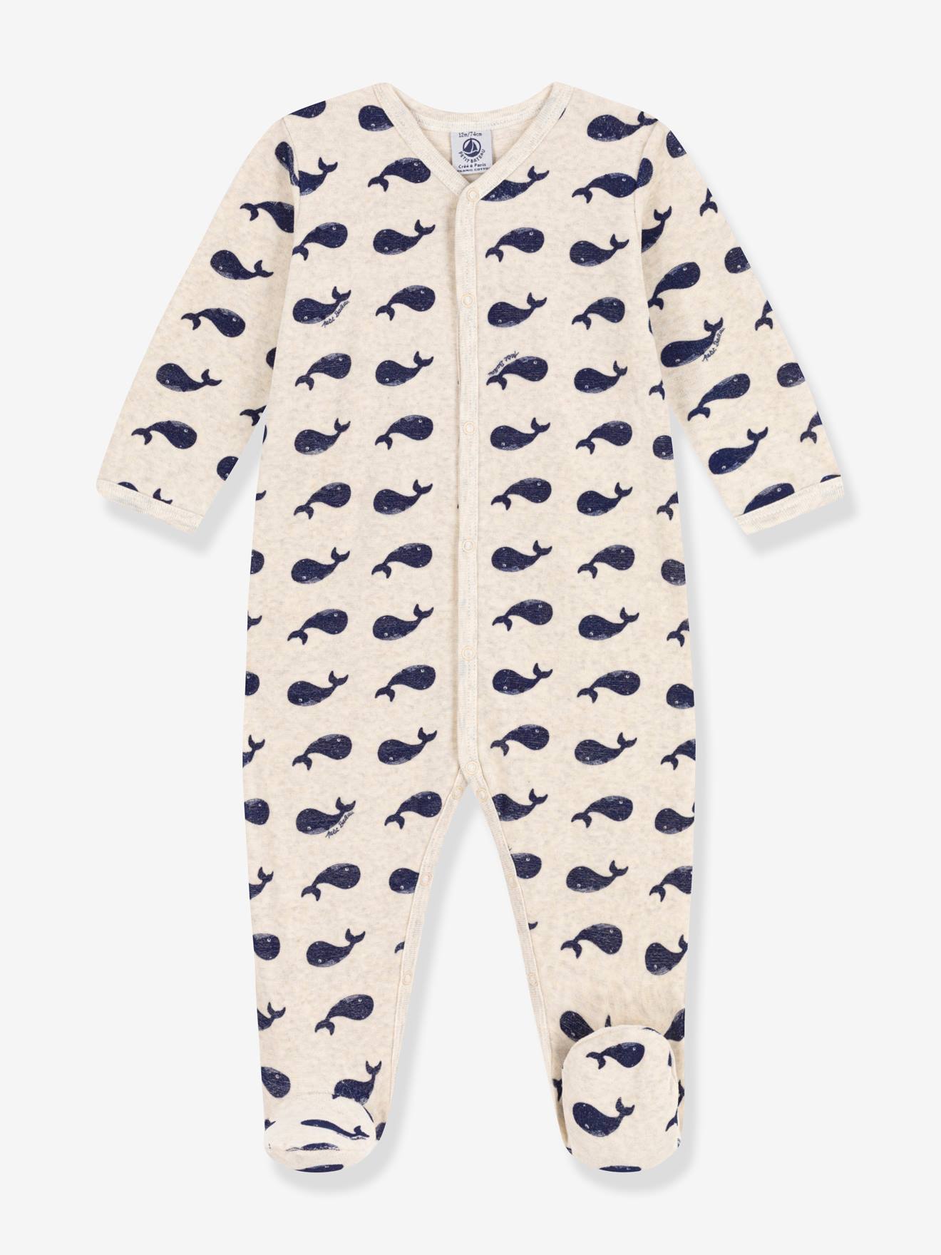 Dors-bien velours PETIT BATEAU beige