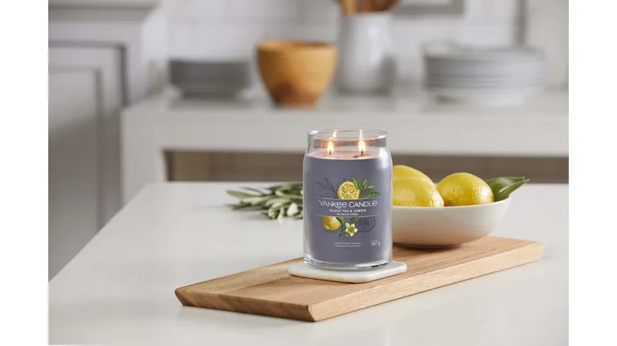 Yankee Candle Duftkerze Signature Large Jar Black Tea & Lemon Black Tea & Lemon