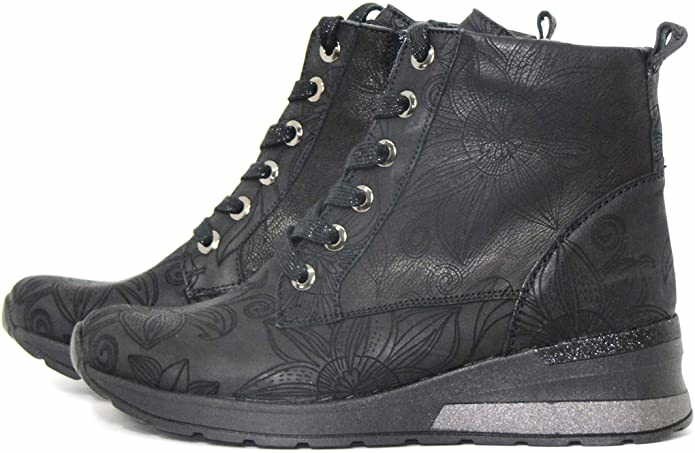 WALDLÄUFER Schnür-Stiefeletten schwarz