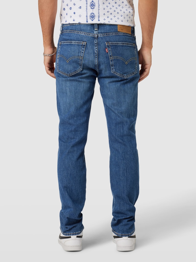 Jeans im 5-Pocket-Design Modell 'NICE AND SIMPLE' in marineblau
