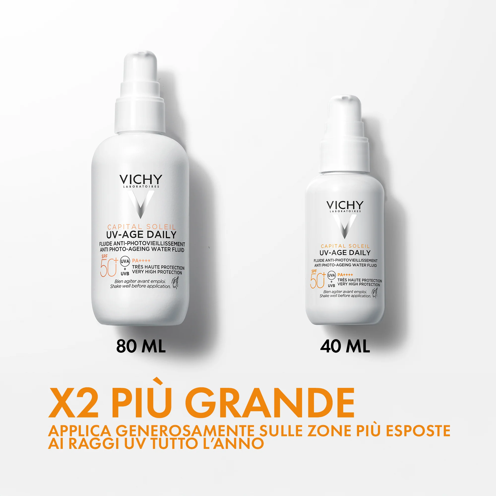 Capital Soleil UV-Age dnevni fluid protiv fotostarenja SPF50+ - Zaštitni tretmani, krema za sunčanje za lice s visokom zaštitom.
