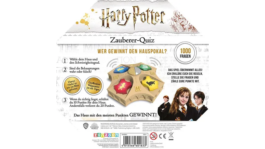 Zanzoon - Harry Potter - Zauberer-Quiz