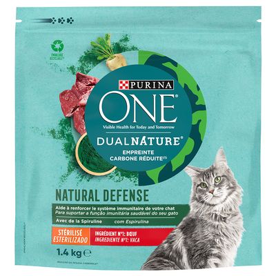 PURINA ONE Dual Nature Sterilized Rind mit Spirulina