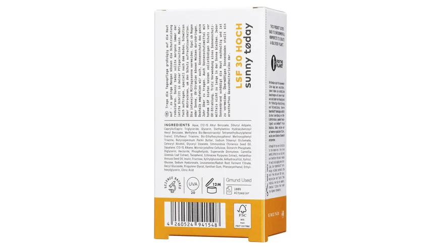 Nø Cosmetics sunny tøday Tagespflege mit UVA/UVB Schutz 50 ml