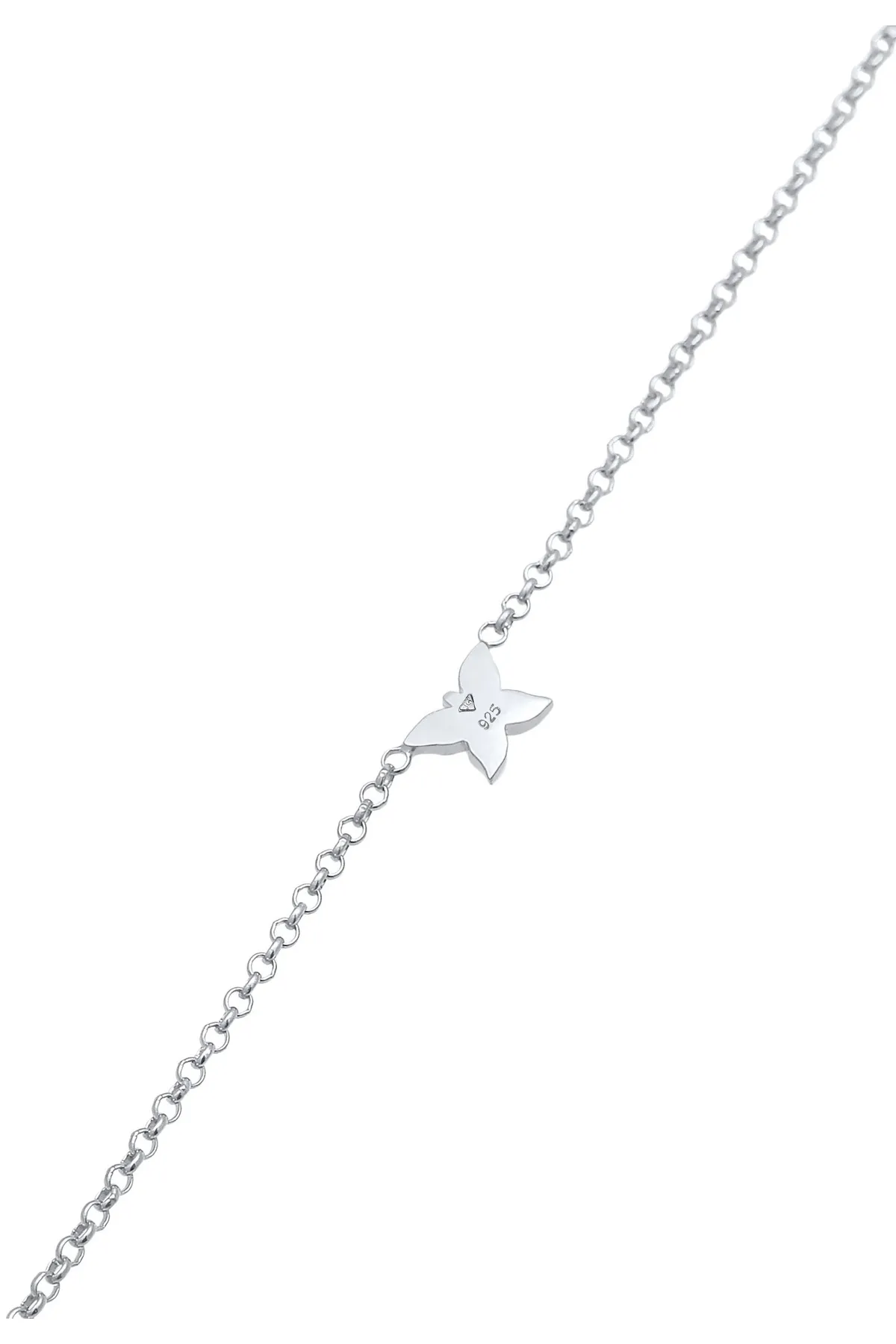 ELLI  Fußschmuck Kinder Schmetterling Zirkonia Hübsch 925 Silber