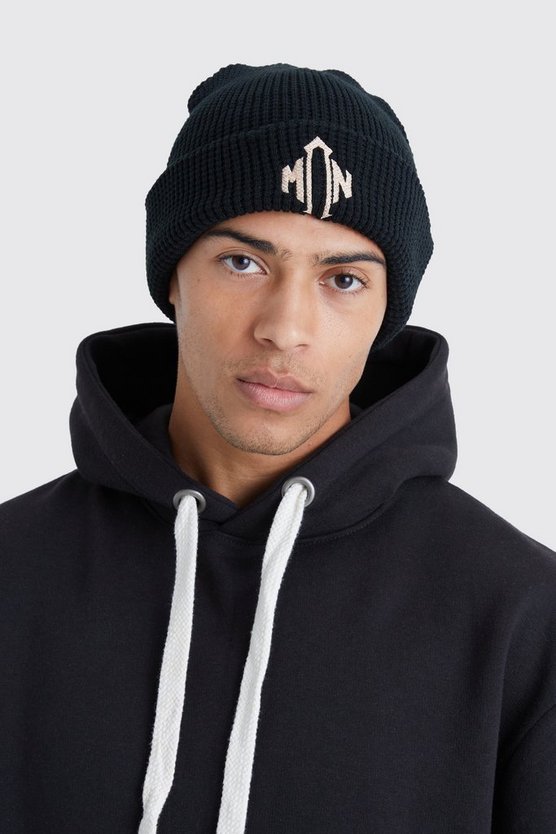 Man Beanie in Waffeloptik