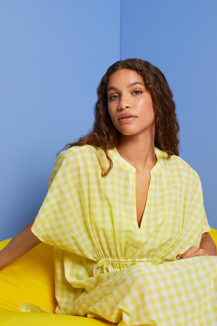 Kaftan-Strandkleid, 100 % Baumwolle