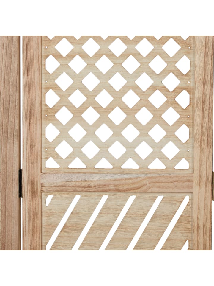 Homestyle4u 3-tlg. Paravent in Braun 120x170 günstig kaufen onesize