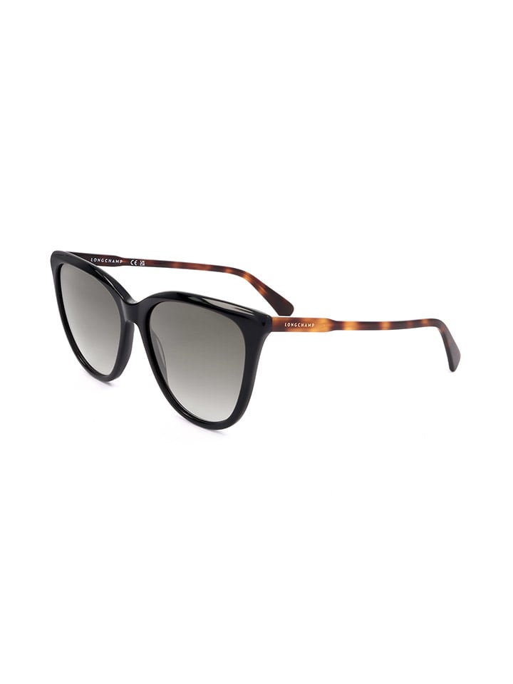 Longchamp Damen-Sonnenbrille in Schwarz/ Grau günstig kaufen 56