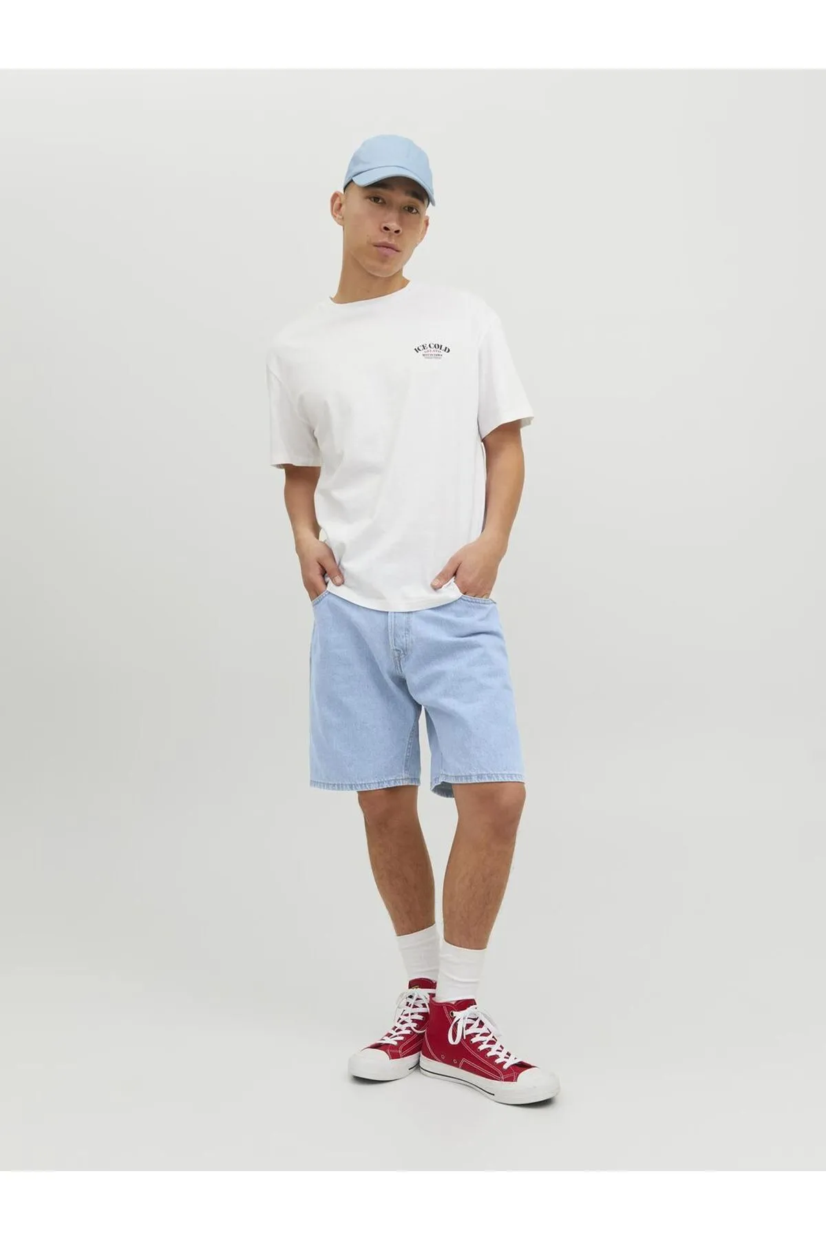 Jack & Jones  Gerade geschnittene Jeans-Shorts für Herren im Relaxed Fit - 12223606
