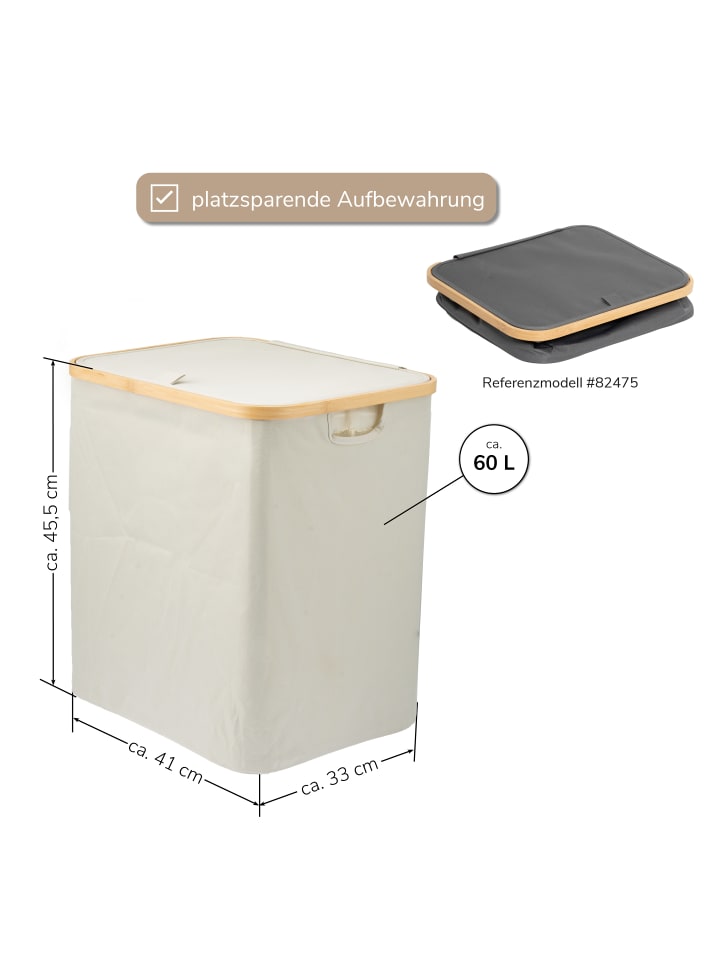 bremermann Wäschesammler 60 Liter beig günstig kaufen onesize