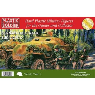 1:72 German SdKfz 251/D Halftrack Easy Assembly (3 & 24 Inf.)