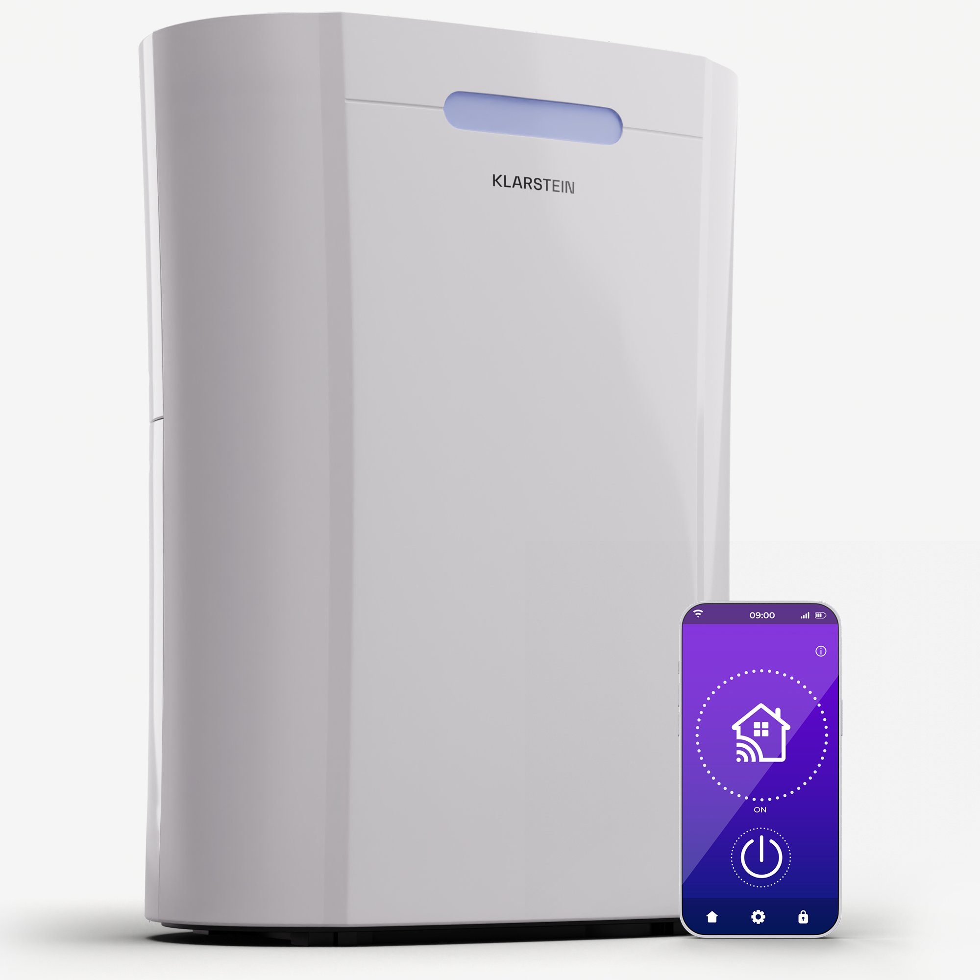 Klarstein Luftentfeuchter AeroDry 10 Luftentfeuchter, elektrisch 165W 10l/d 2,5 L Wasser Tank