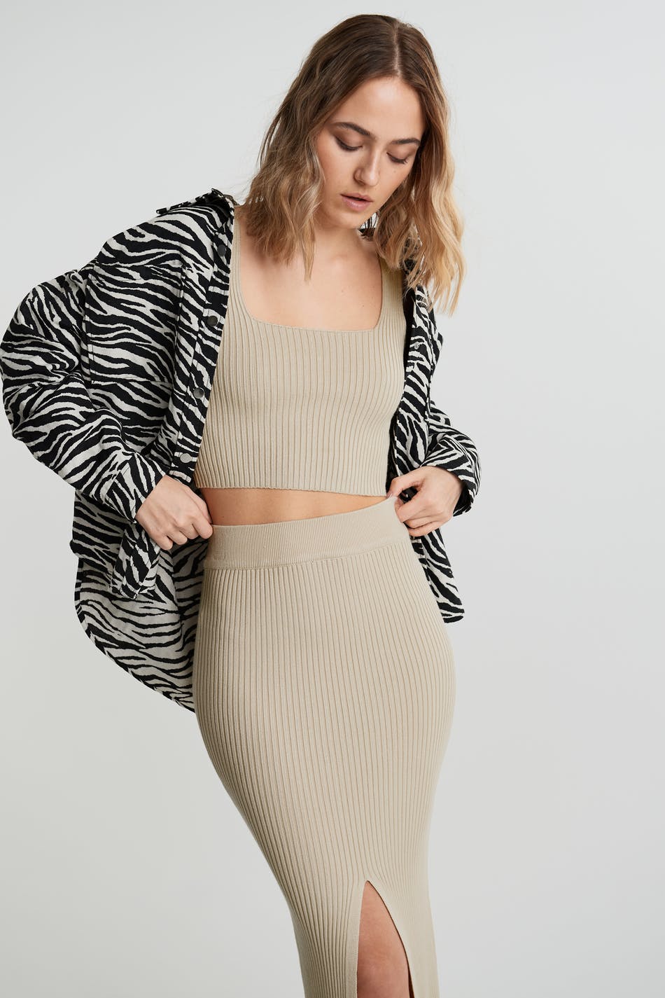 Harper knitted skirt