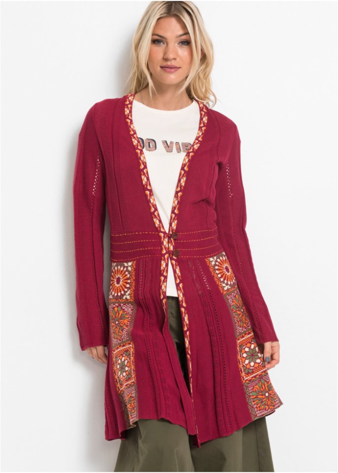 Longstrickjacke