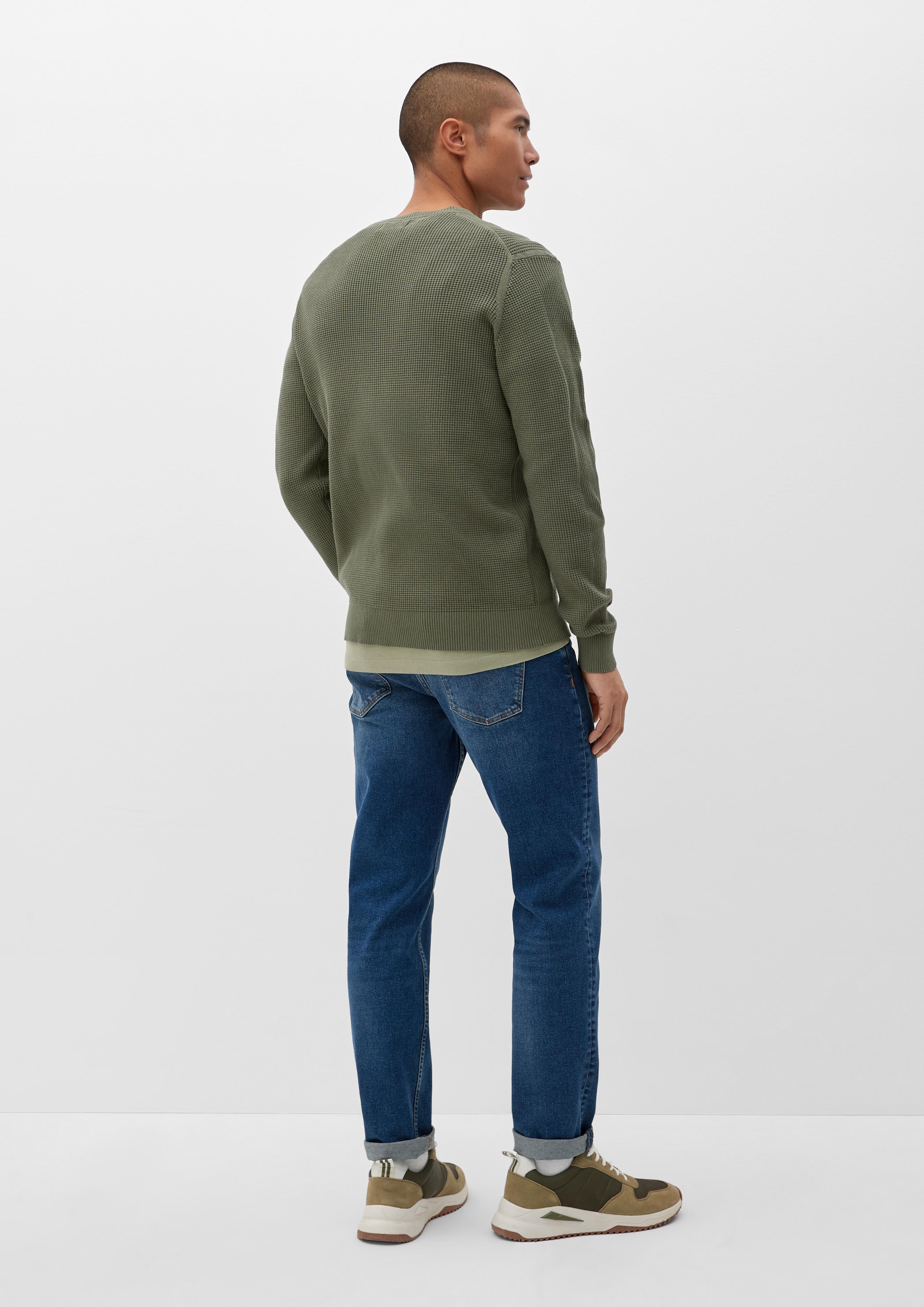 Pullover mit Waffelpiqué-Struktur  2129585-7815