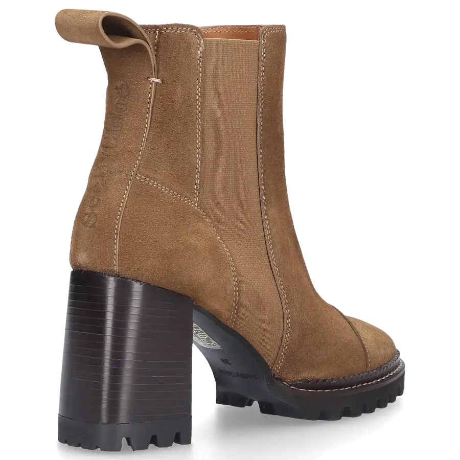 SEE BY CHLOÉ - Chelsea Boots SB33081 Veloursleder - beige