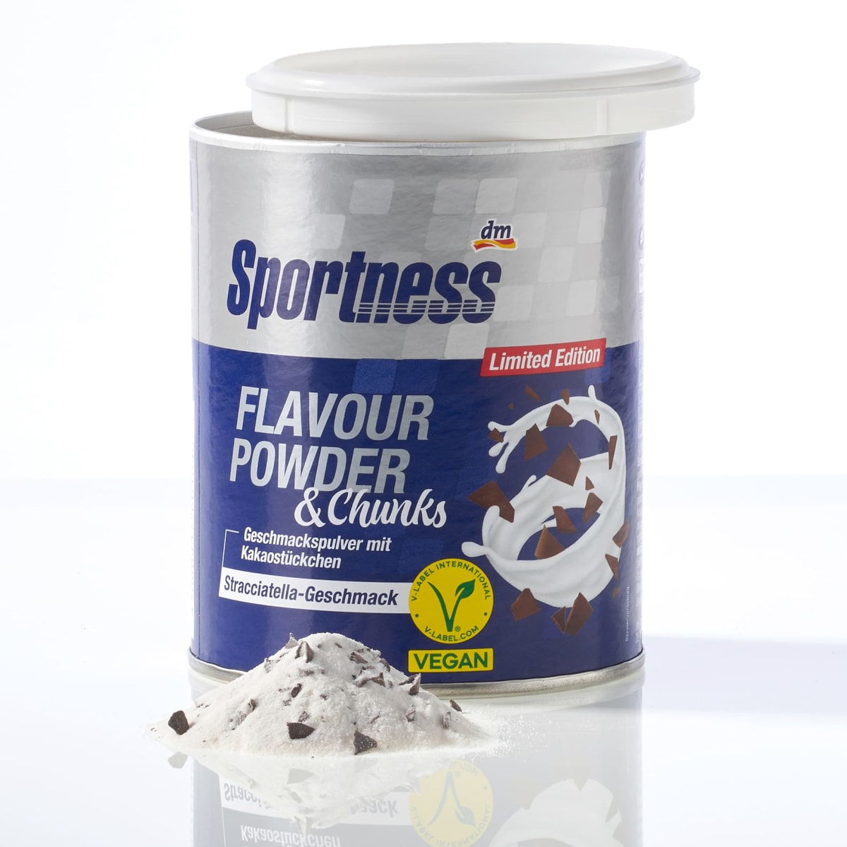 Flavour Powder & Chunks, Stracciatella Geschmack, 170 g