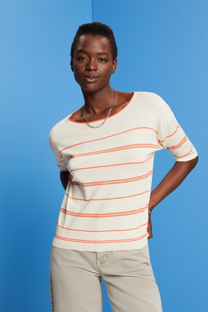 Kurzarmpullover, 100 % Baumwolle