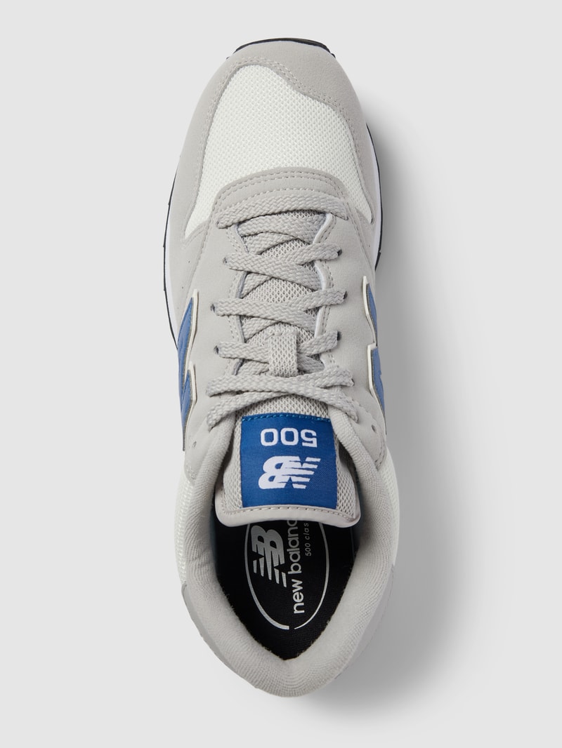 Sneaker mit Kontrastbesatz in mittelgrau