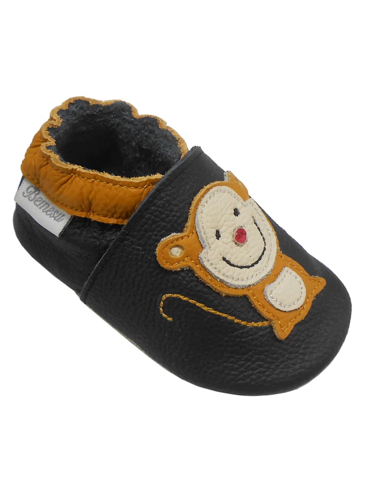 Yalion Baby Krabbelschuhe in Affe Schwarz günstig kaufen