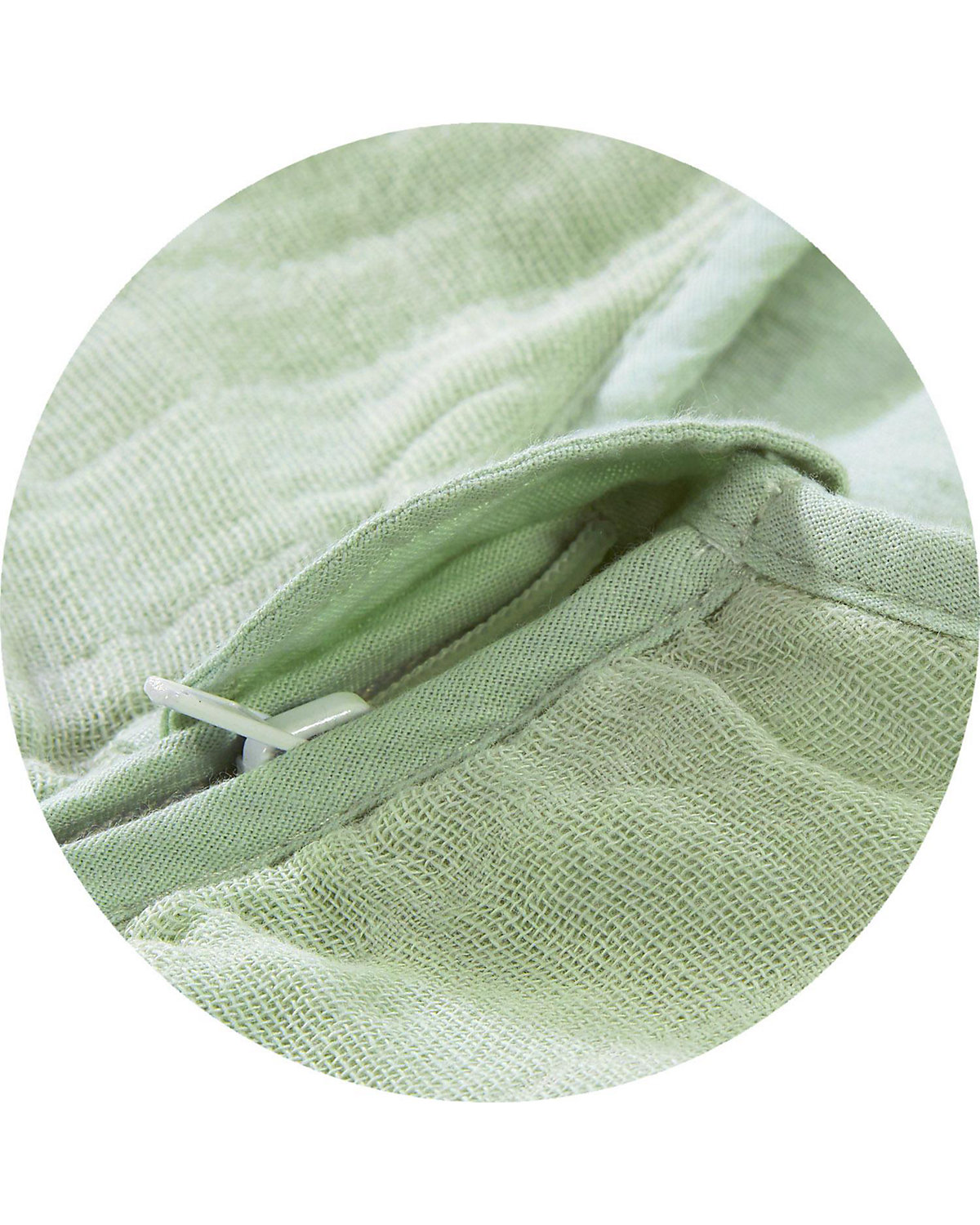 Sommer- Schlafsack Mull uni türkis, Gr.110cm