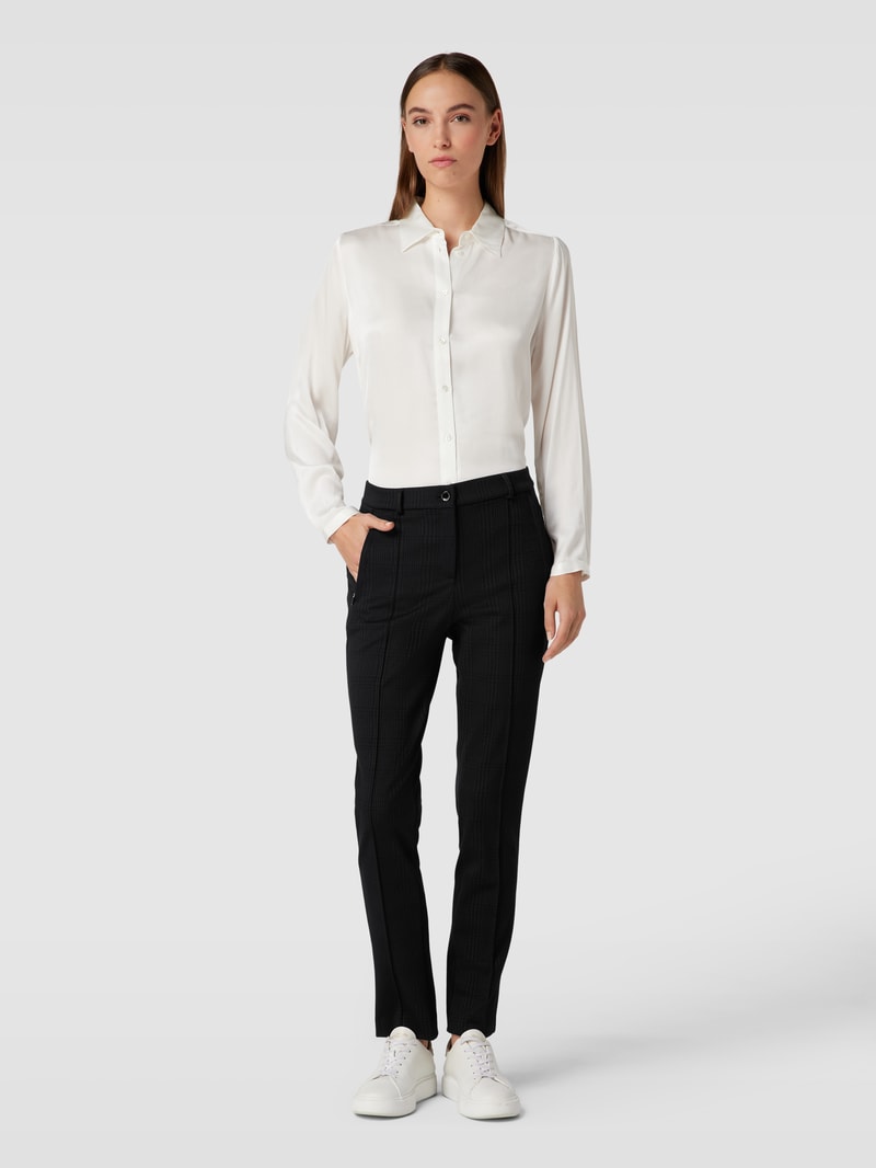 Super Slim Fit Hose mit Knopf- und Reißverschluss in schwarz